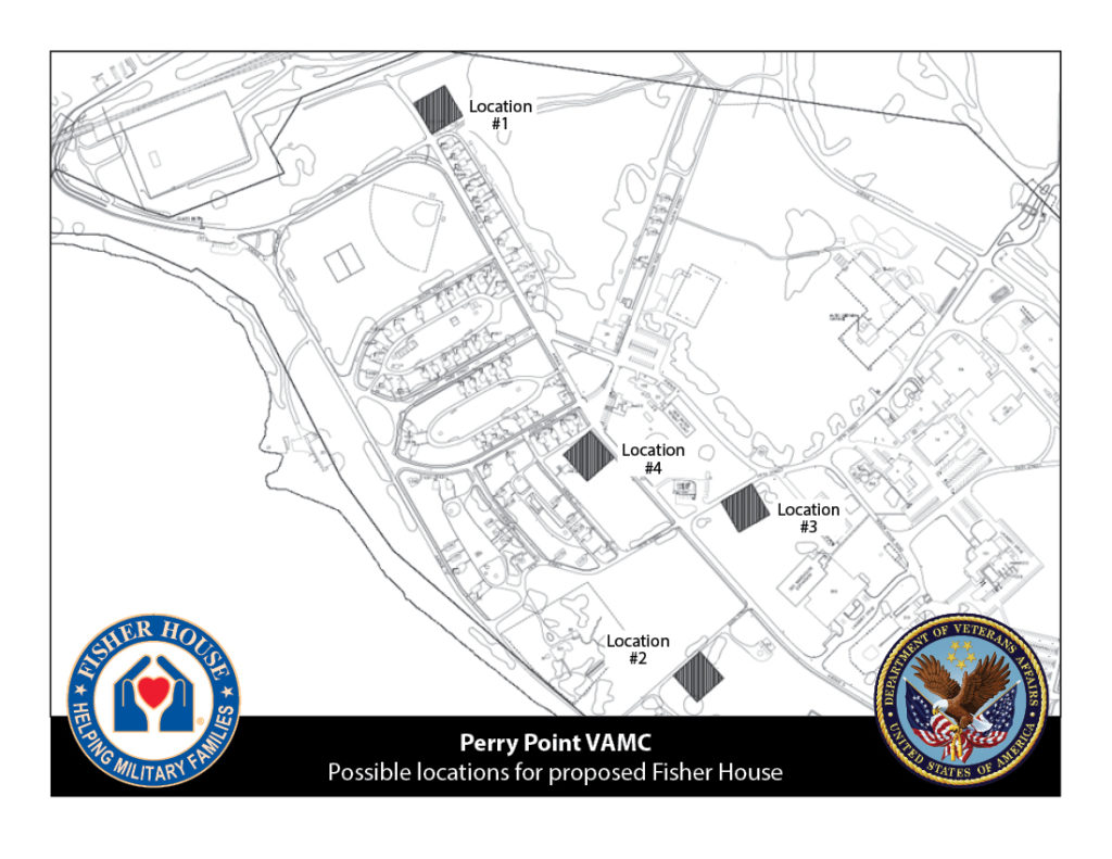 Fisher House Map of Possible Locations